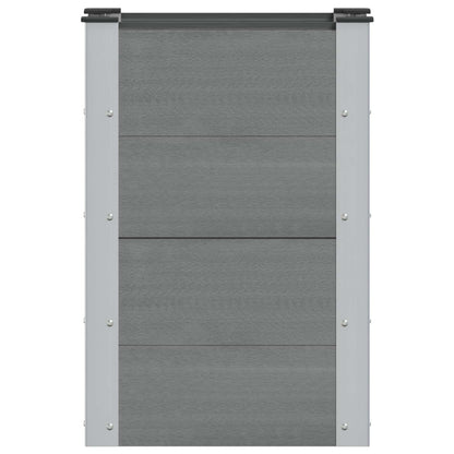 Garden Raised Bed Grey 50 x 30 x 72 cm