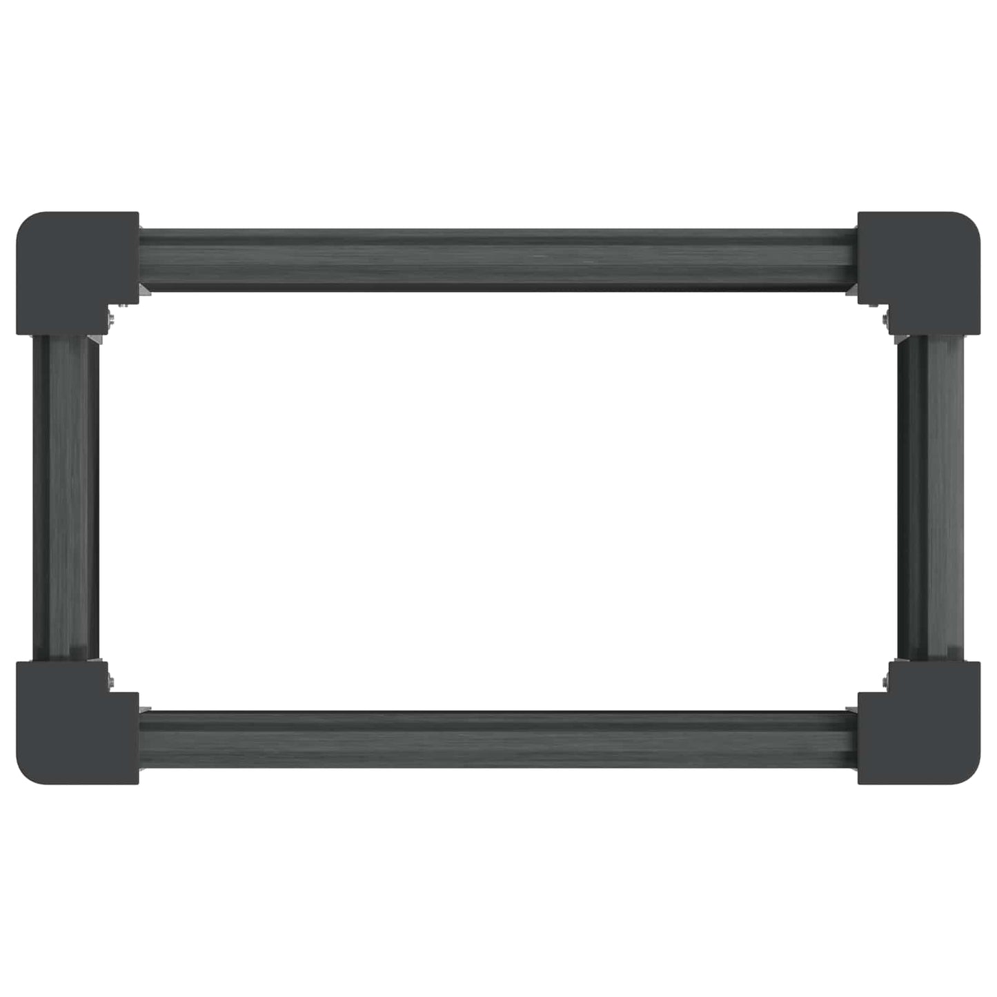 Garden Raised Bed Grey 50 x 30 x 72 cm