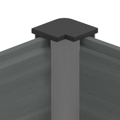 Garden Raised Bed Grey 100 x 30 x 72 cm