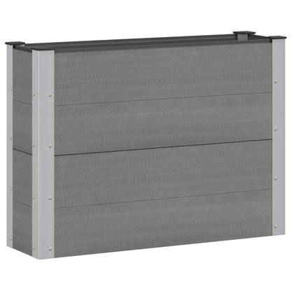 Garden Raised Bed Grey 100 x 30 x 72 cm
