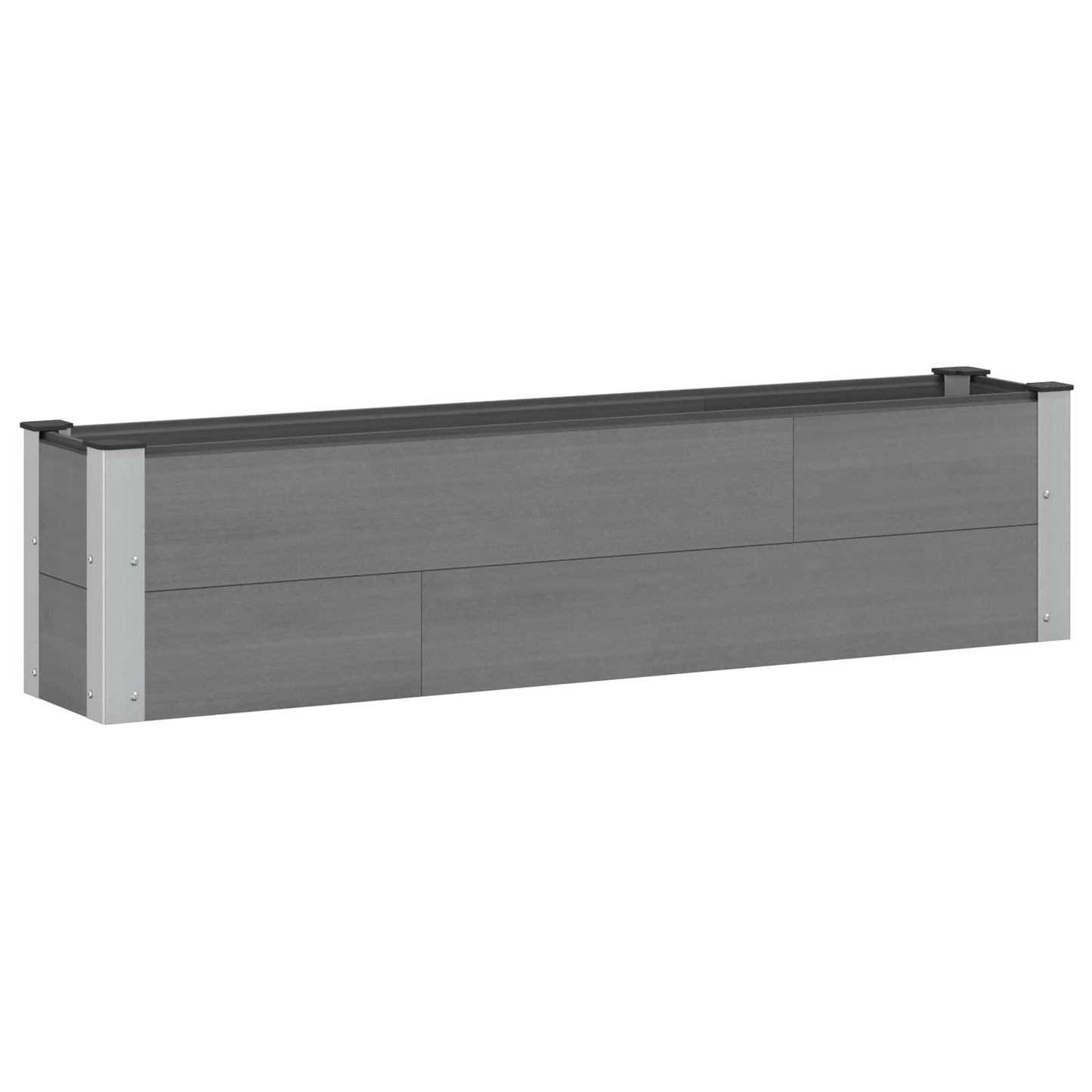 Garden Raised Bed Grey 150 x 30 x 36 cm