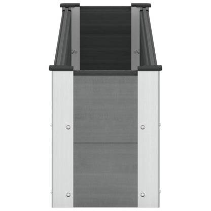 Garden Raised Bed Grey 150 x 30 x 36 cm