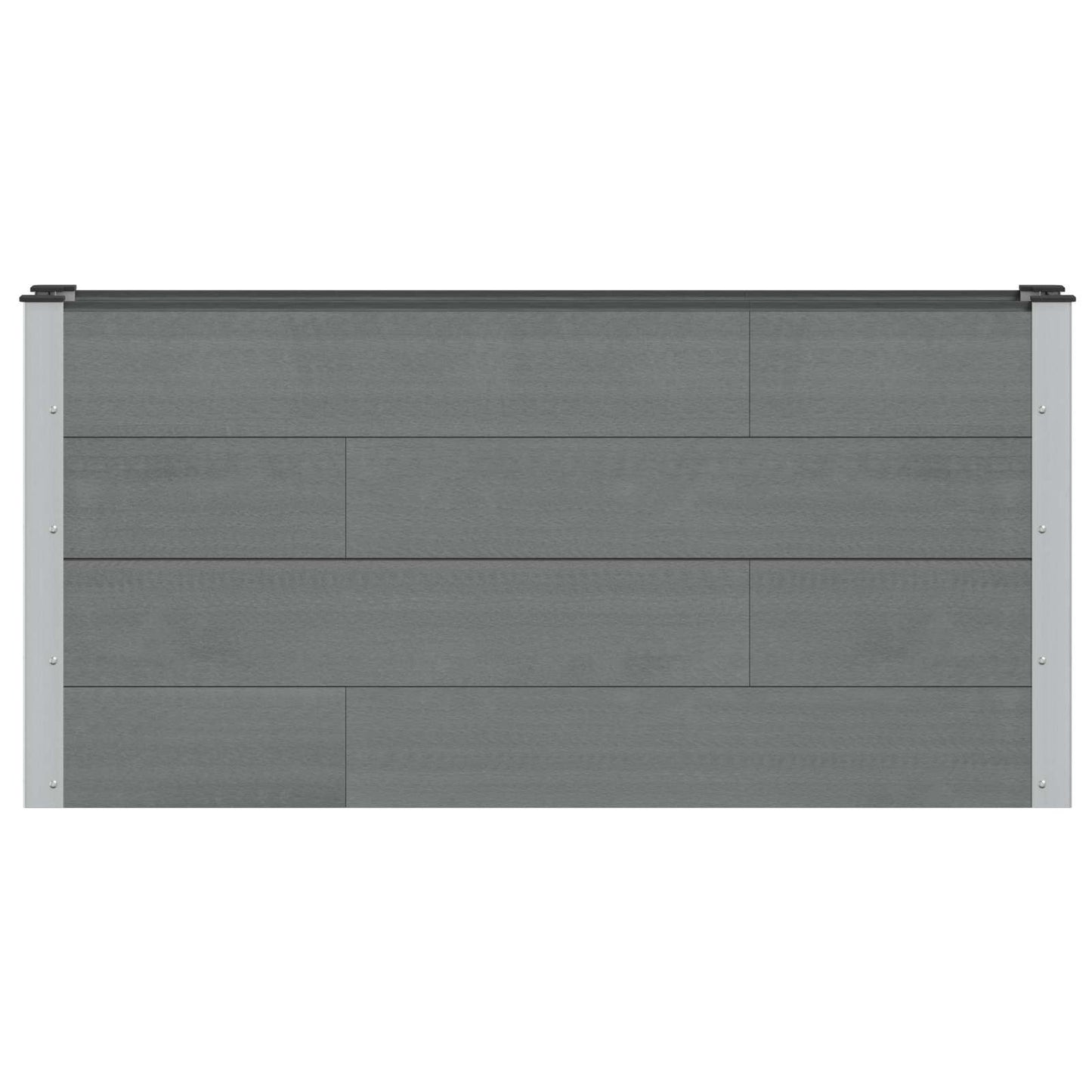 Garden Raised Bed Grey 150 x 30 x 72 cm