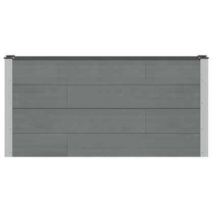 Garden Raised Bed Grey 150 x 30 x 72 cm