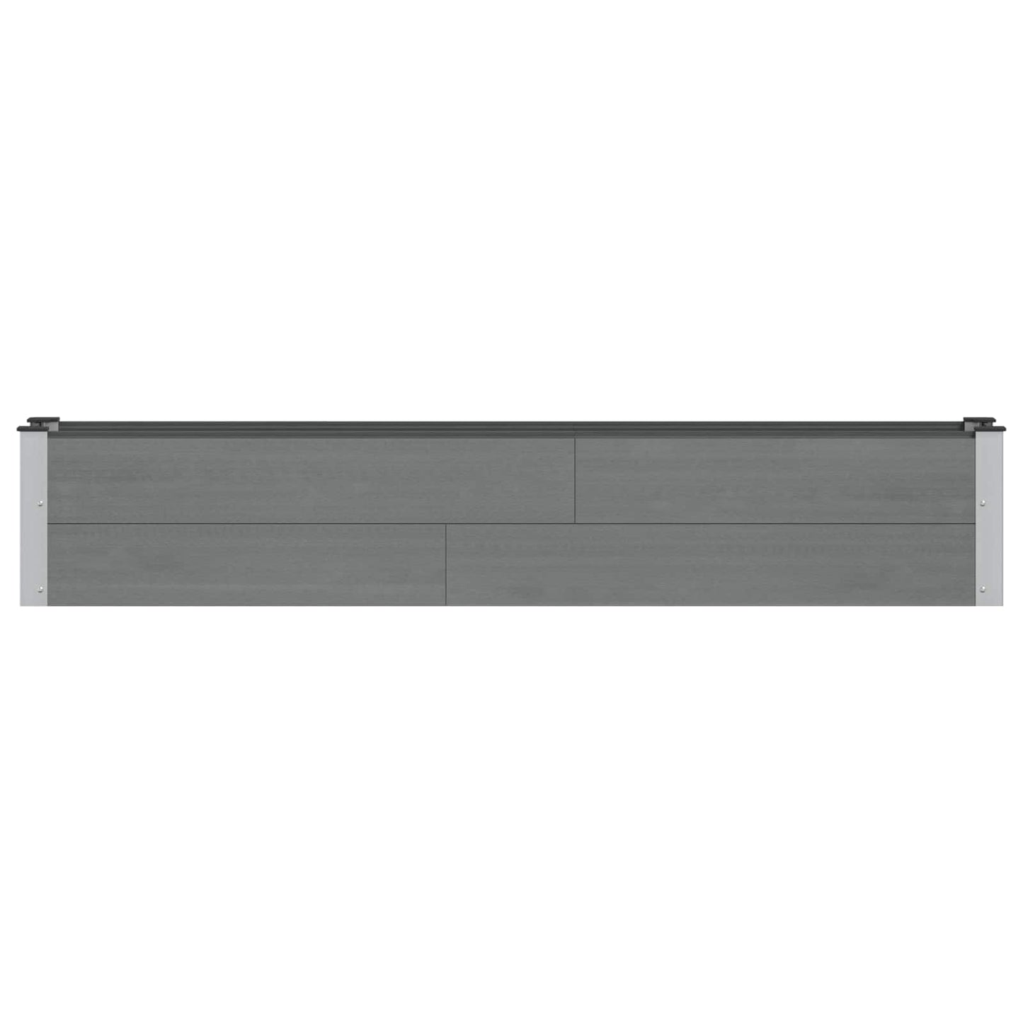 Garden Raised Bed Grey 200 x 30 x 36 cm