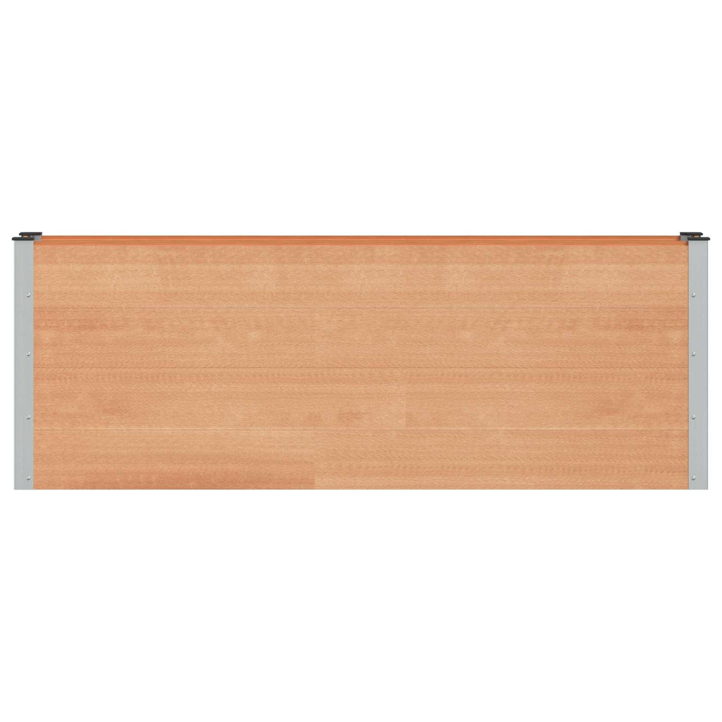 Garden Raised Bed Brown 200 x 30 x 72 cm WPC and Aluminium