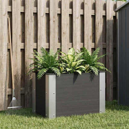 Garden Raised Bed Black 50 x 30 x 36 cm