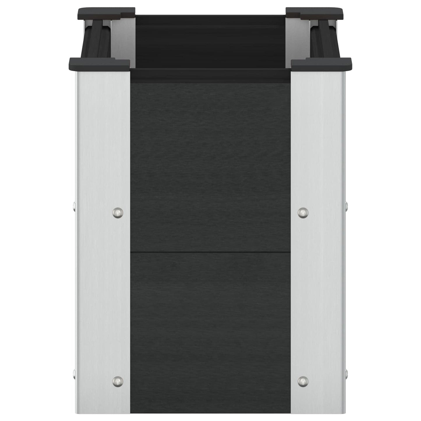 Garden Raised Bed Black 50 x 30 x 36 cm