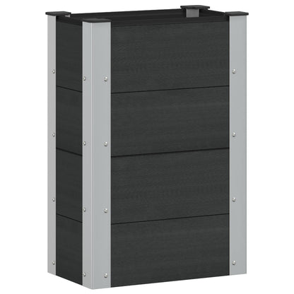 Garden Raised Bed Black 50 x 30 x 72 cm