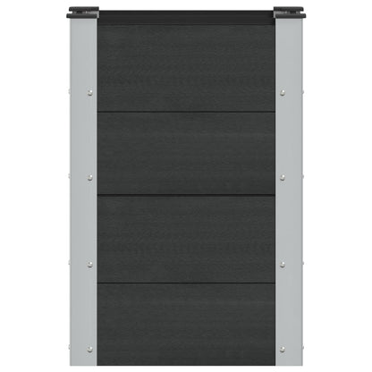 Garden Raised Bed Black 50 x 30 x 72 cm