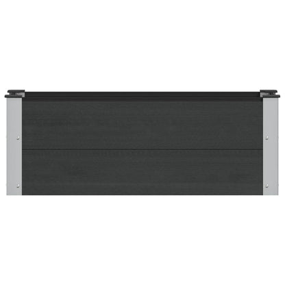 Garden Raised Bed Black 100 x 30 x 36 cm