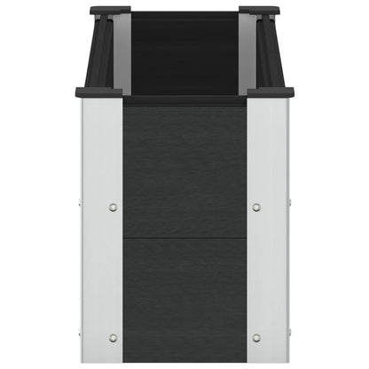 Garden Raised Bed Black 100 x 30 x 36 cm