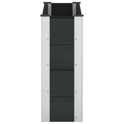 Garden Raised Bed Black 100 x 30 x 72 cm