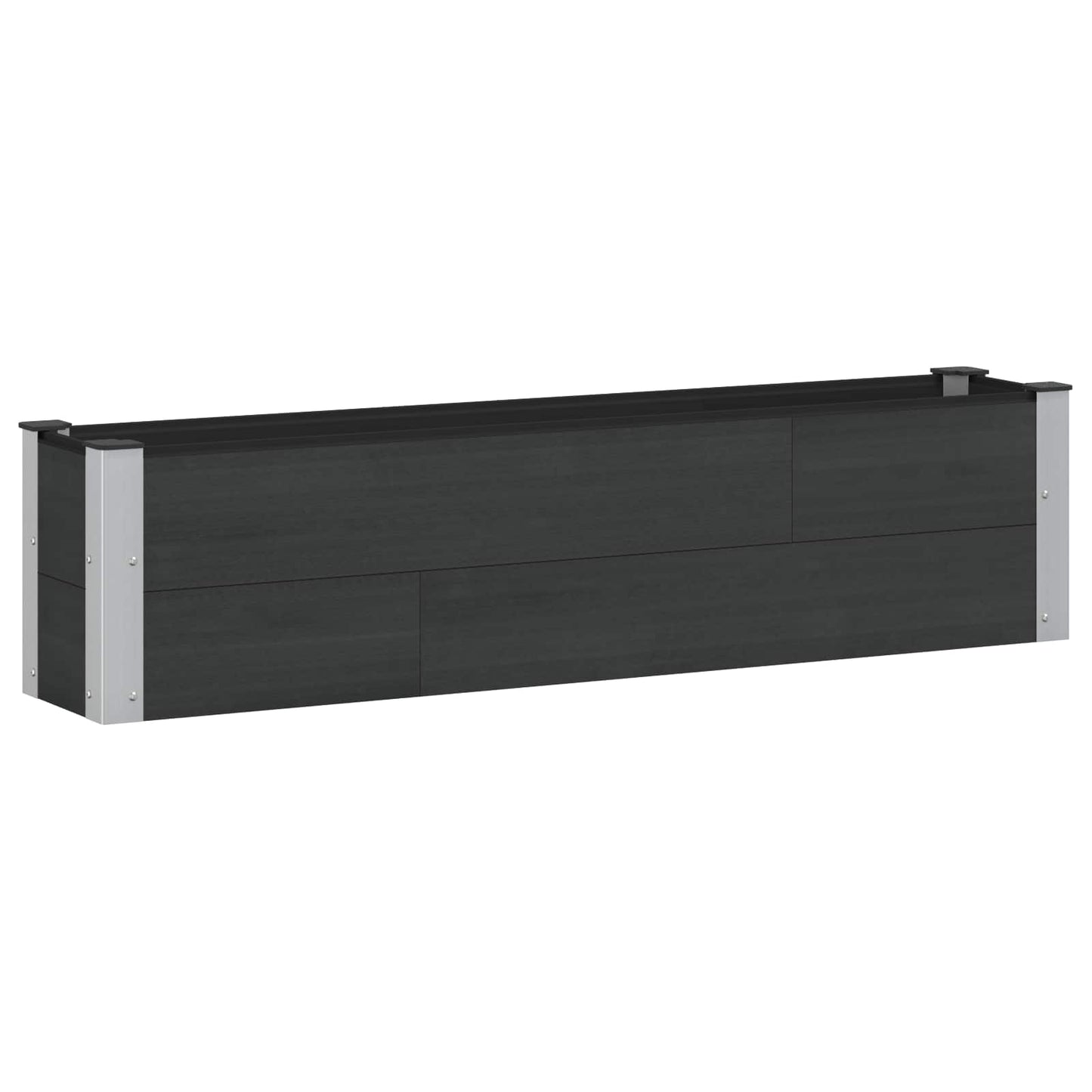 Garden Raised Bed Black 150 x 30 x 36 cm