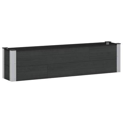 Garden Raised Bed Black 150 x 30 x 36 cm