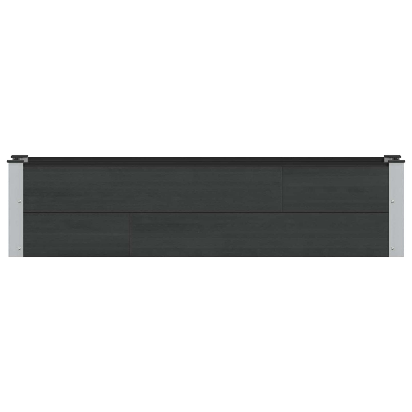 Garden Raised Bed Black 150 x 30 x 36 cm