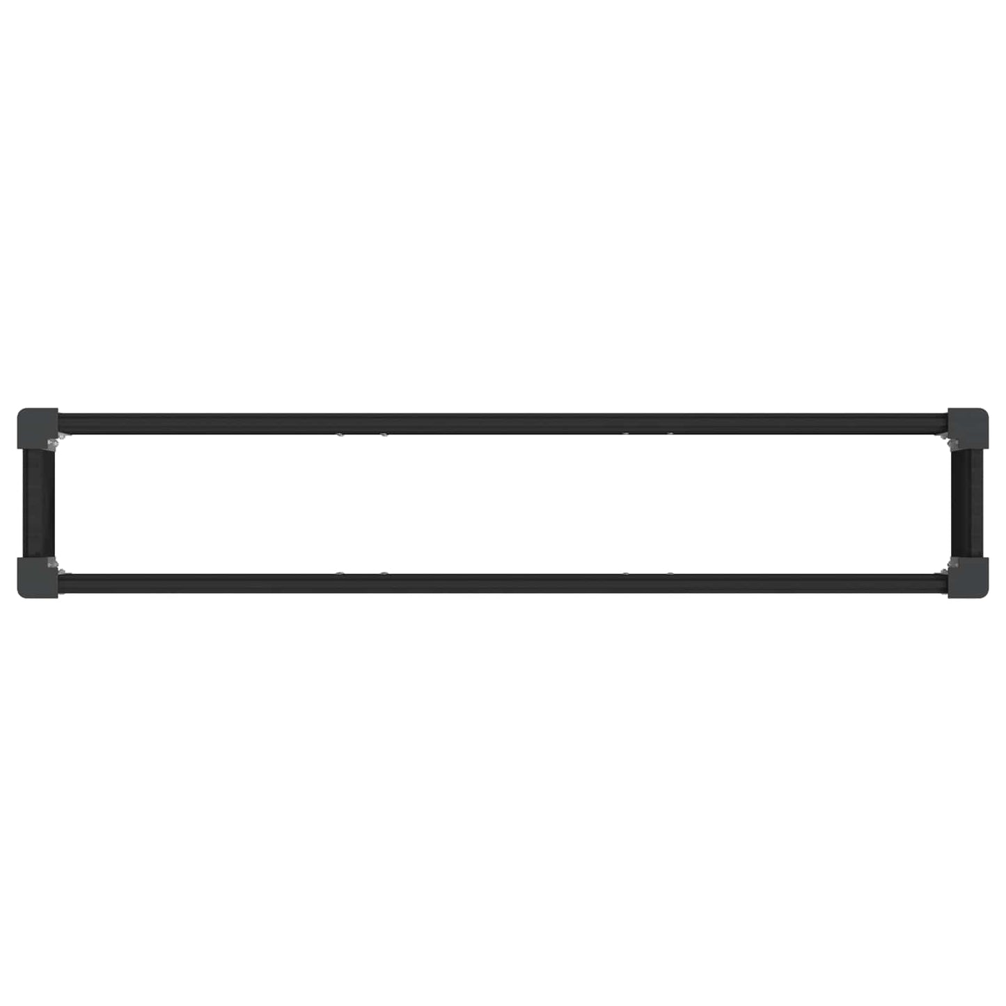 Garden Raised Bed Black 150 x 30 x 36 cm