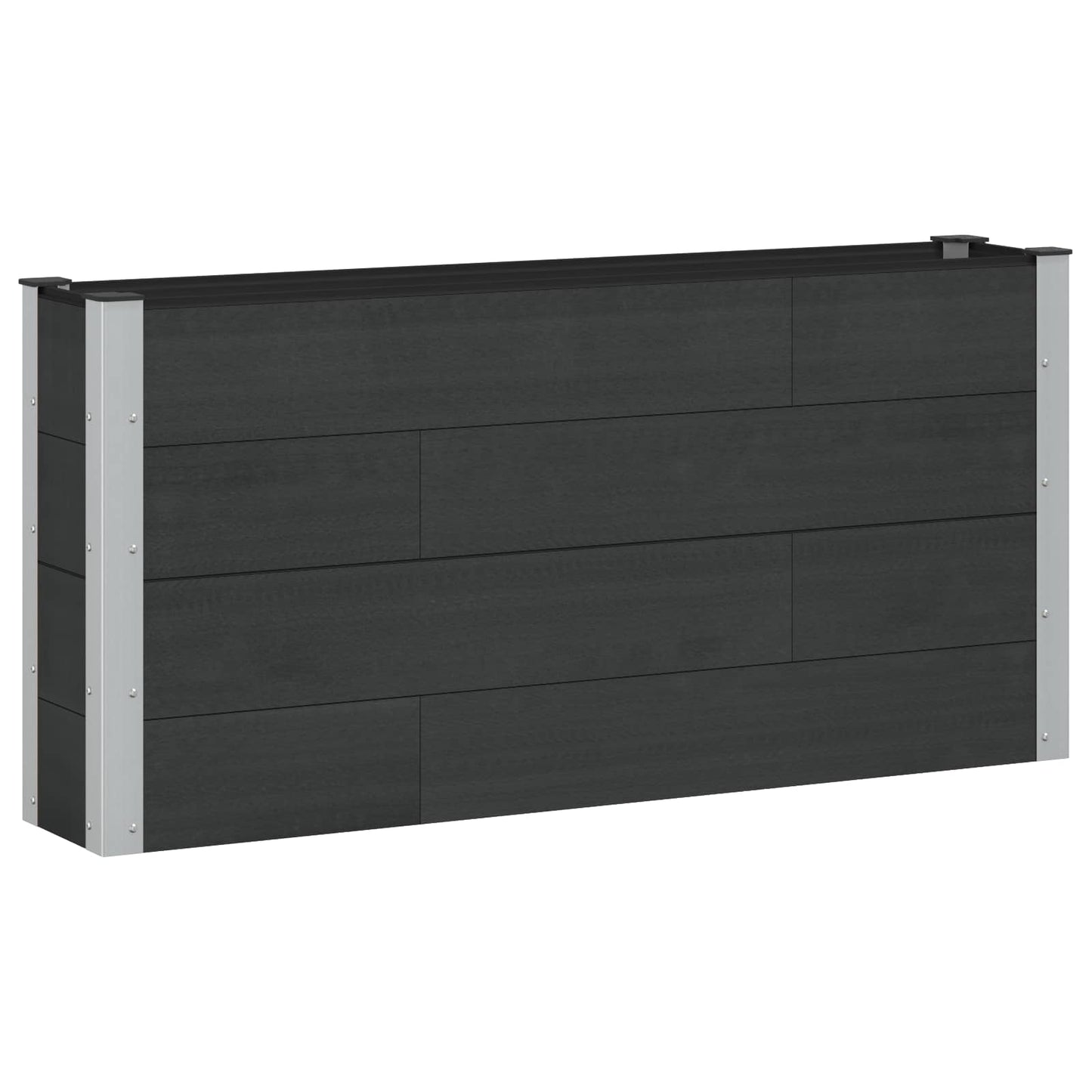Garden Raised Bed Black 150 x 30 x 72 cm