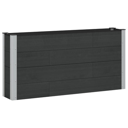 Garden Raised Bed Black 150 x 30 x 72 cm