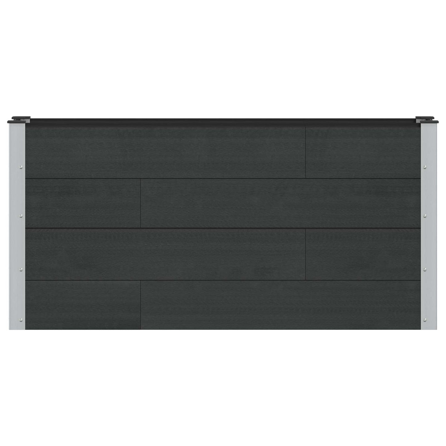 Garden Raised Bed Black 150 x 30 x 72 cm