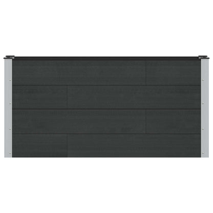 Garden Raised Bed Black 150 x 30 x 72 cm