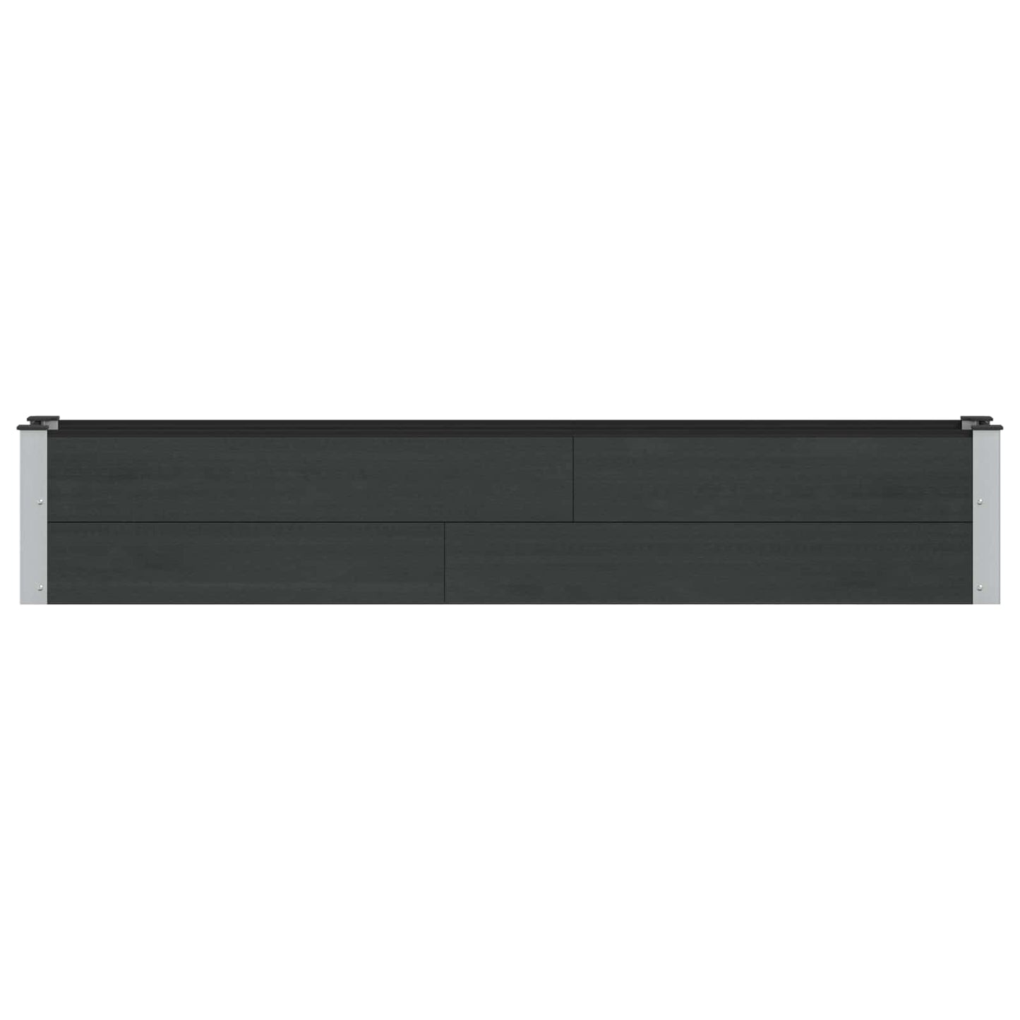 Garden Raised Bed Black 200 x 30 x 36 cm