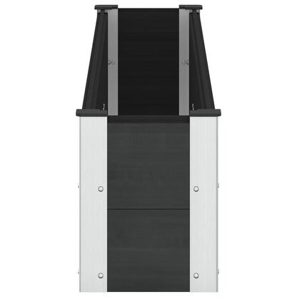 Garden Raised Bed Black 200 x 30 x 36 cm