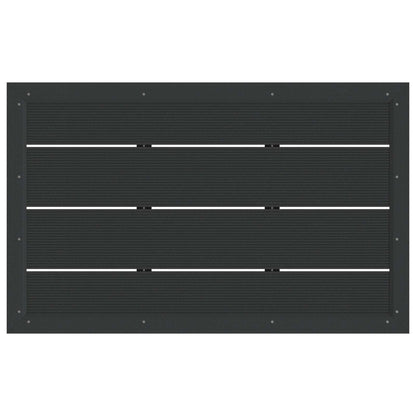 Shower Base Plate Black 101 x 63 x 5.5 cm WPC
