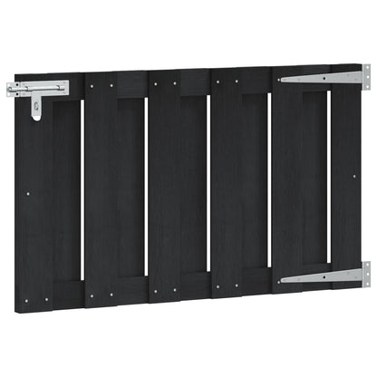 Garden Gate 100 x 60 cm WPC and Aluminium Black