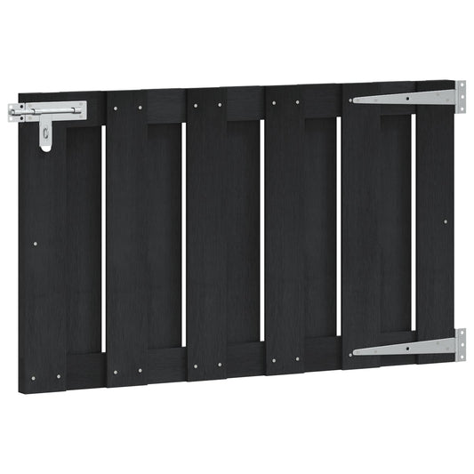 Garden Gate 100 x 60 cm WPC and Aluminium Black