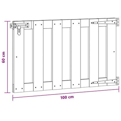 Garden Gate 100 x 60 cm WPC and Aluminium Black