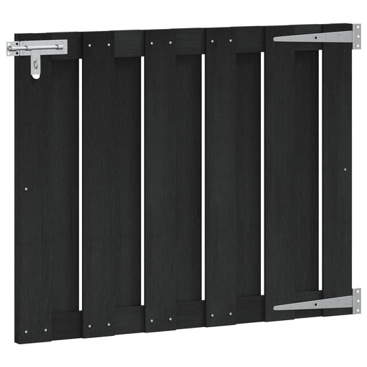 Garden Gate 100 x 80 cm WPC and Aluminium Black