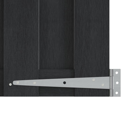 Garden Gate 100 x 150 cm WPC and Aluminium Black
