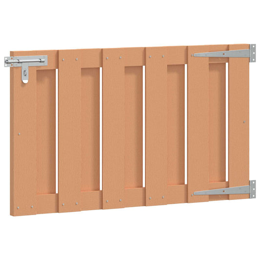 Garden Gate 100 x 60 cm WPC and Aluminium Brown