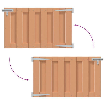 Garden Gate 100 x 60 cm WPC and Aluminium Brown