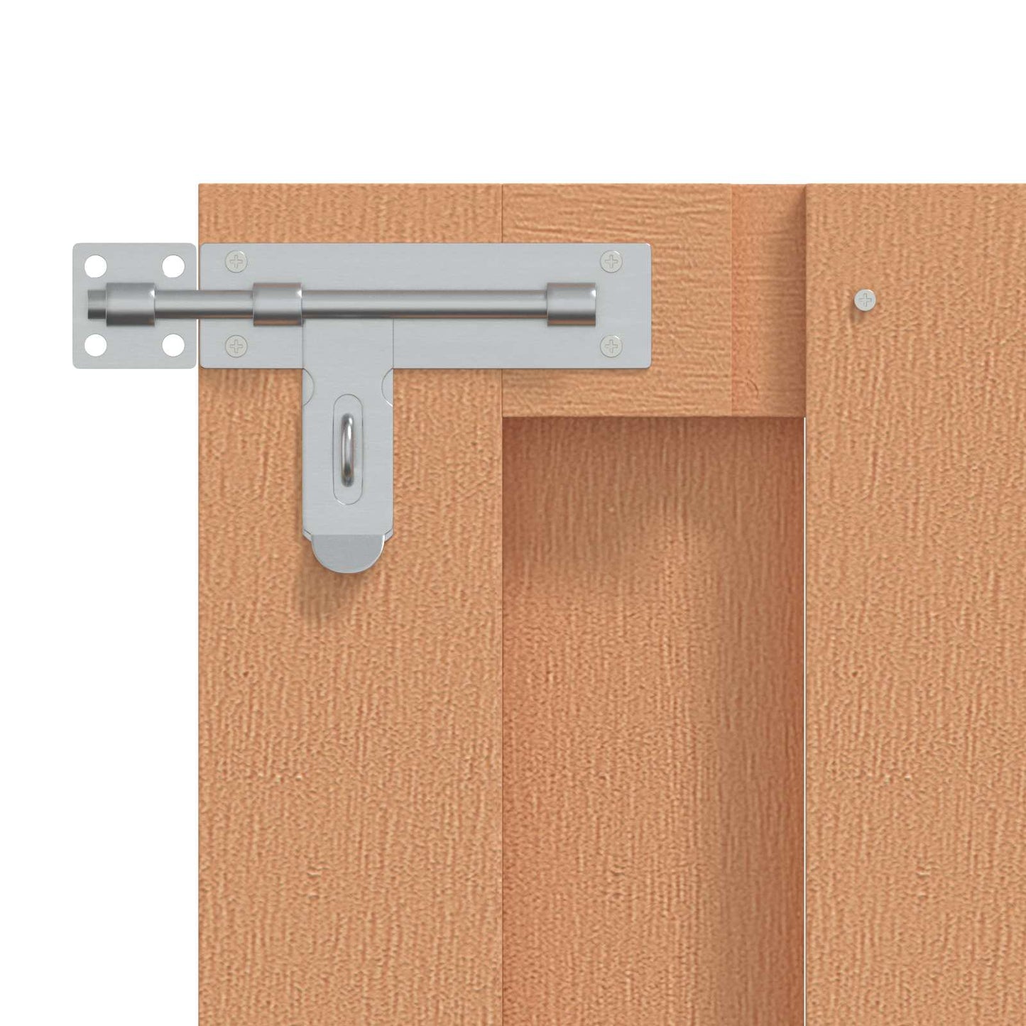 Garden Gate 100 x 80 cm WPC and Aluminium Brown