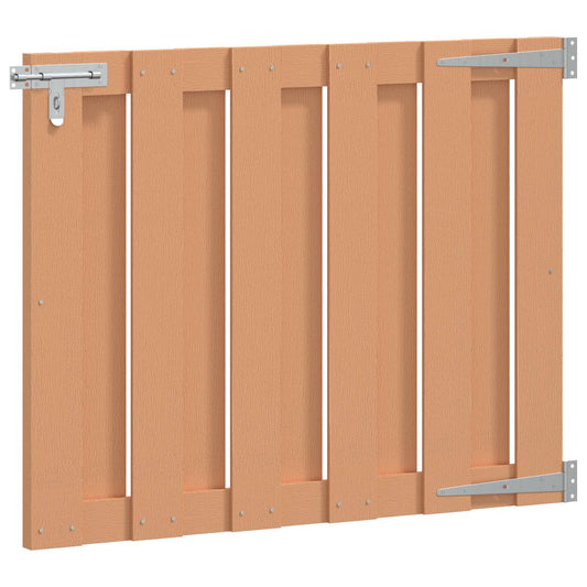 Garden Gate 100 x 80 cm WPC and Aluminium Brown