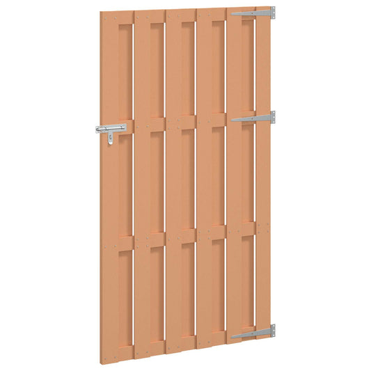 Garden Gate 100 x 180 cm WPC and Aluminium Brown