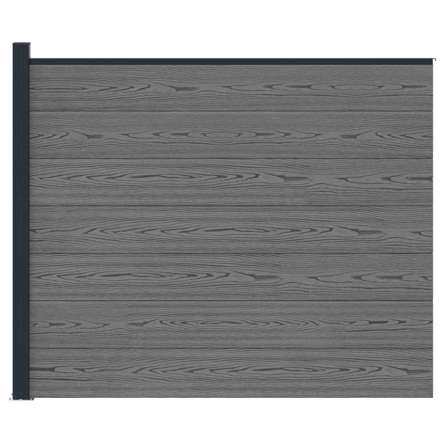 Fence Panel WPC and Aluminium Grey