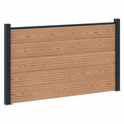 Fence Panel WPC and Aluminium Brown
