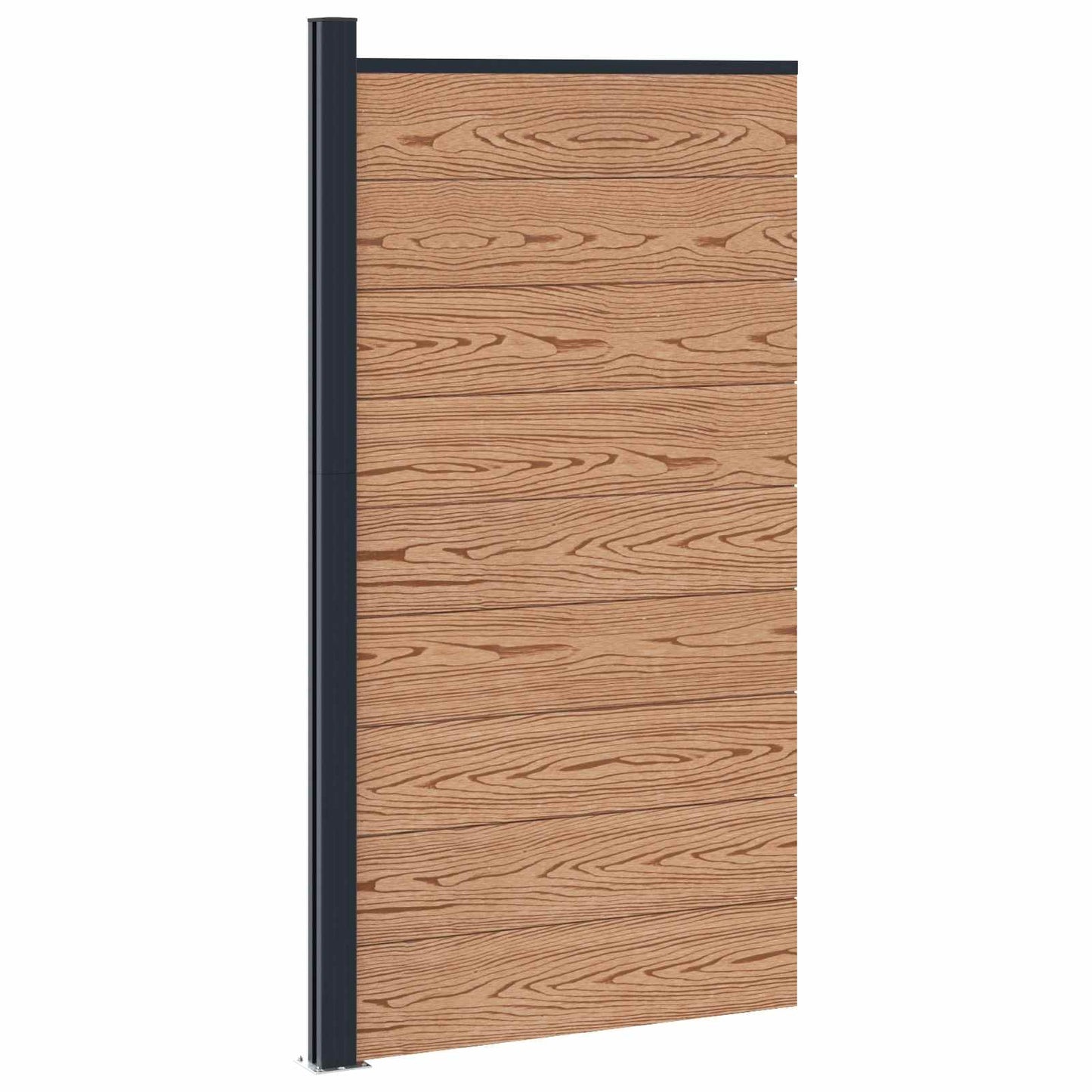 Fence Panel WPC and Aluminium Brown