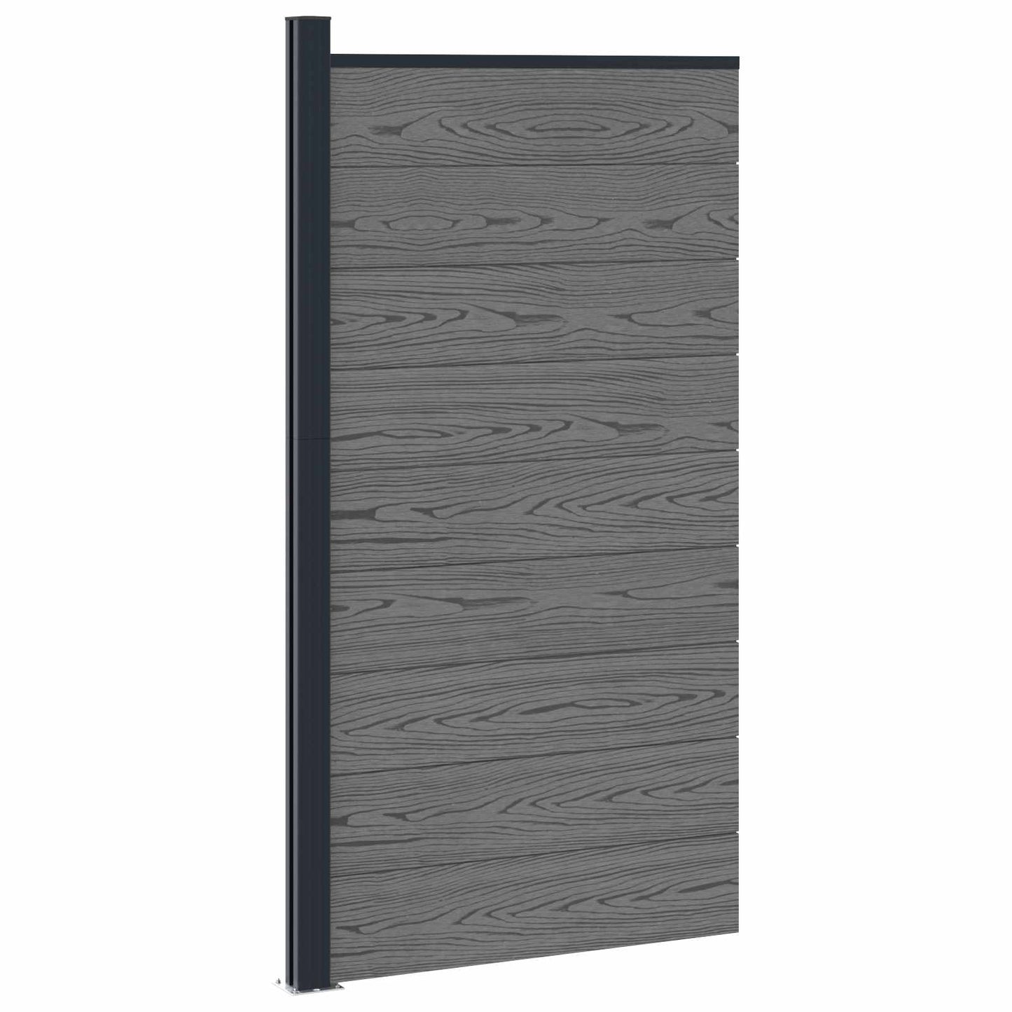 Fence Panel WPC and Aluminium Grey