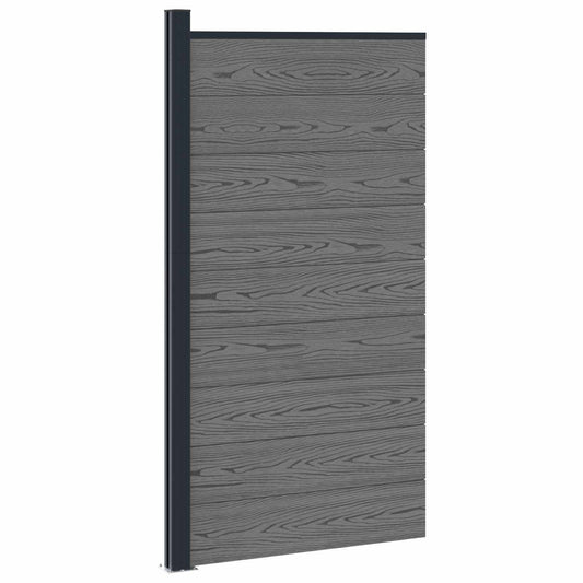 Fence Panel WPC and Aluminium Grey