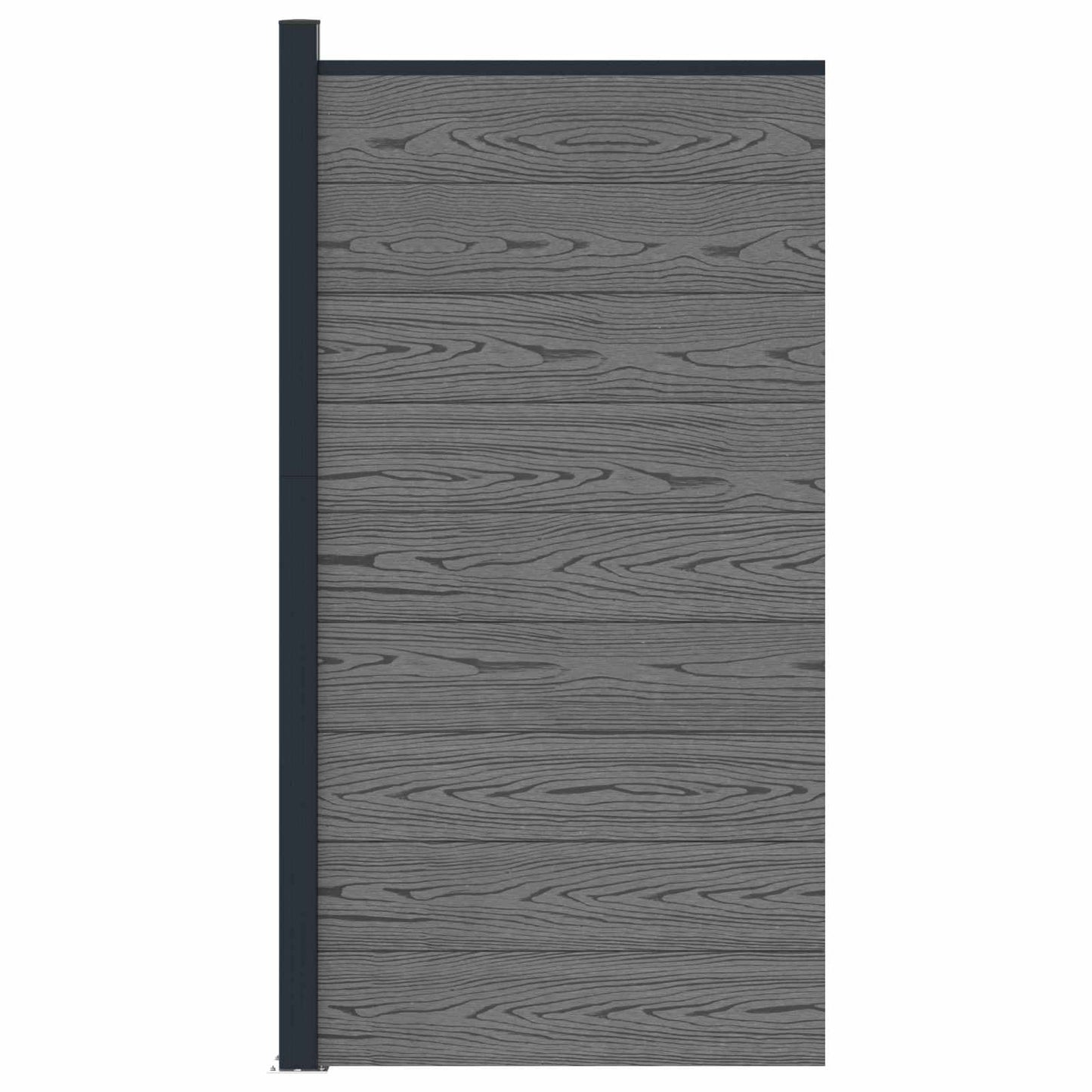 Fence Panel WPC and Aluminium Grey