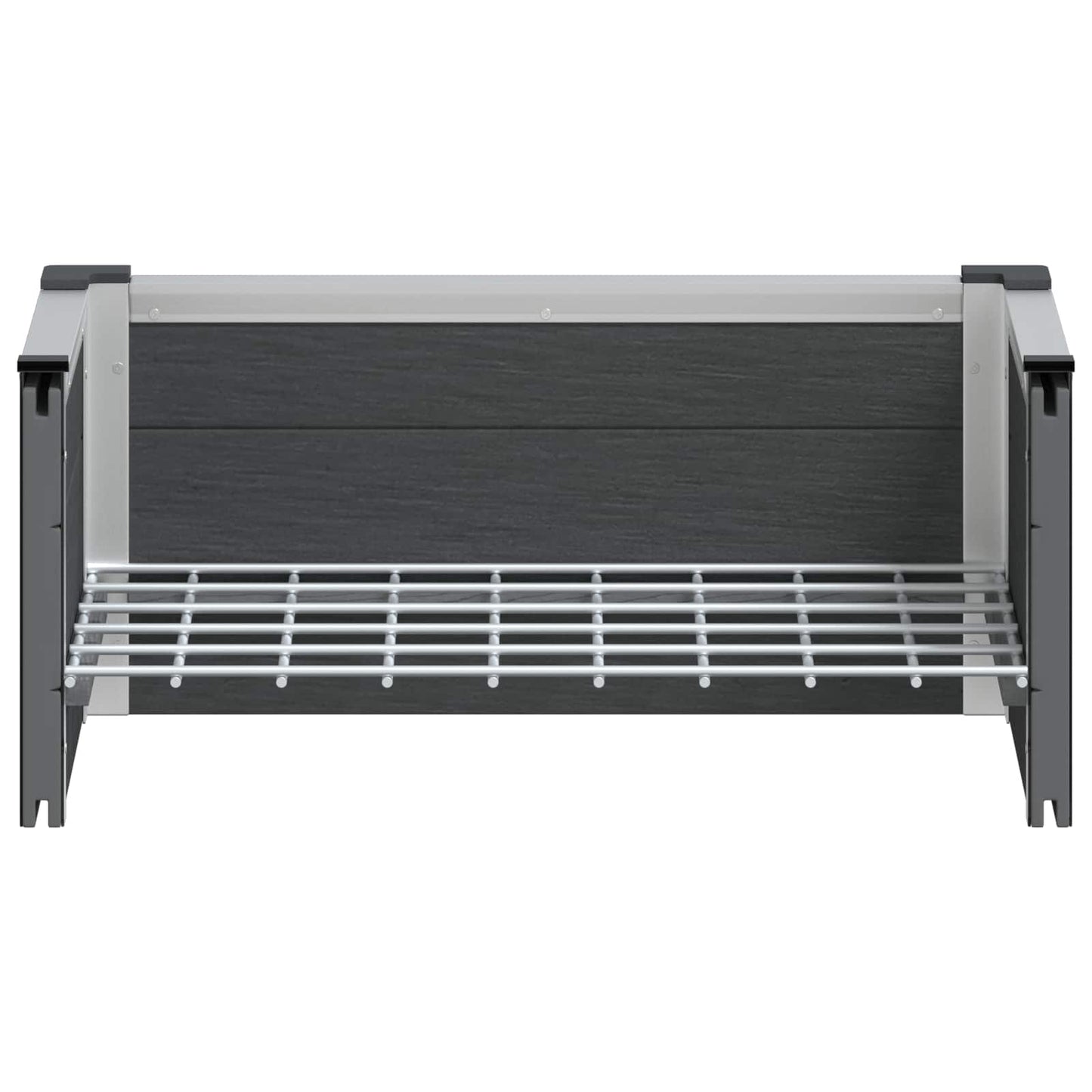 Garden Raised Bed Grey 50 x 30 x 22 cm WPC and Aluminium
