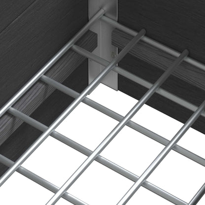 Garden Raised Bed Grey 75 x 30 x 22 cm WPC and Aluminium