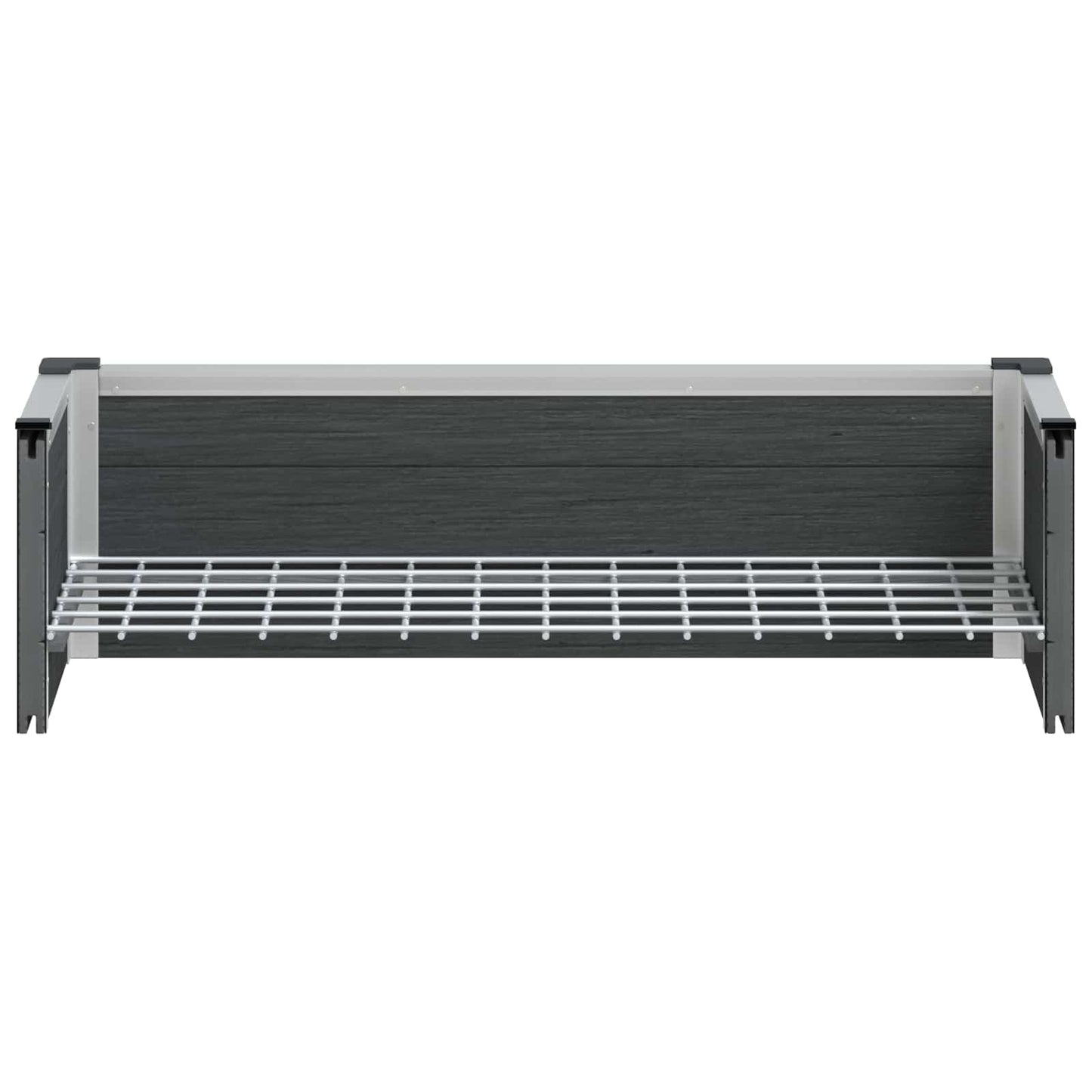 Garden Raised Bed Grey 75 x 30 x 22 cm WPC and Aluminium