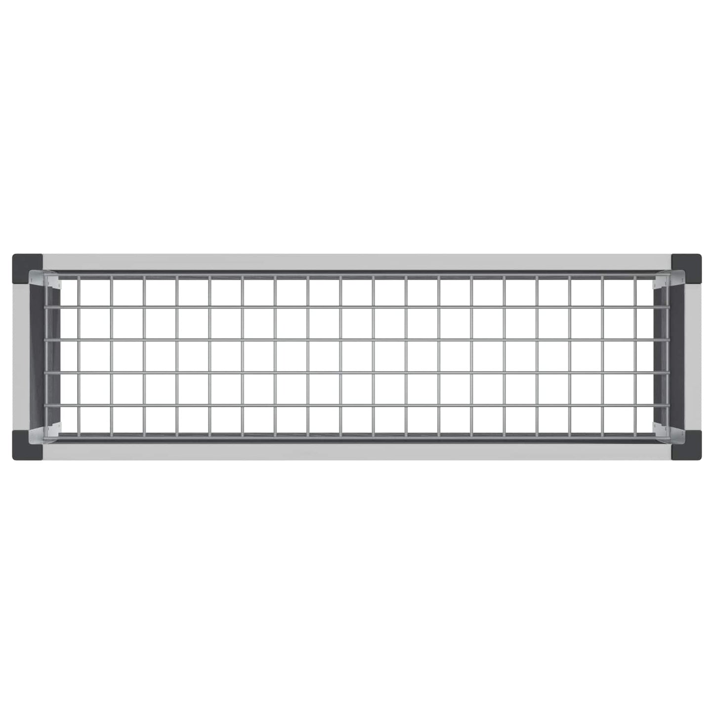 Garden Raised Bed Grey 100 x 30 x 22 cm WPC and Aluminium