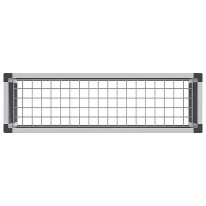 Garden Raised Bed Grey 100 x 30 x 22 cm WPC and Aluminium