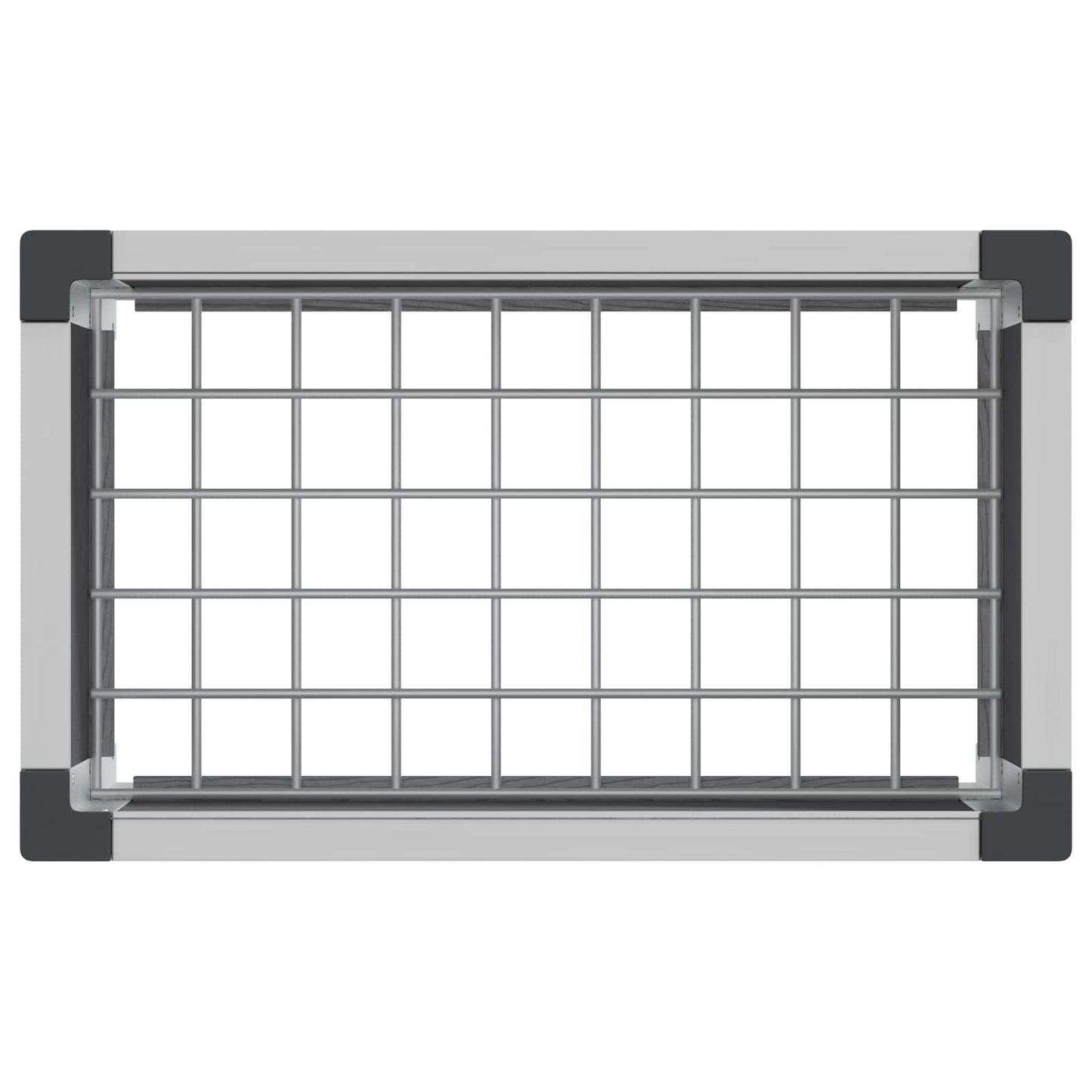 Garden Raised Bed Grey 50 x 30 x 22 cm WPC and Aluminium